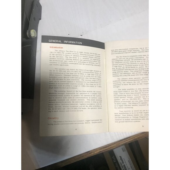 Johnson Duo-Scan FM Monitor Receiver Model 241-0390 30-50 MHz 150-174 MHz - Picture 14 of 14